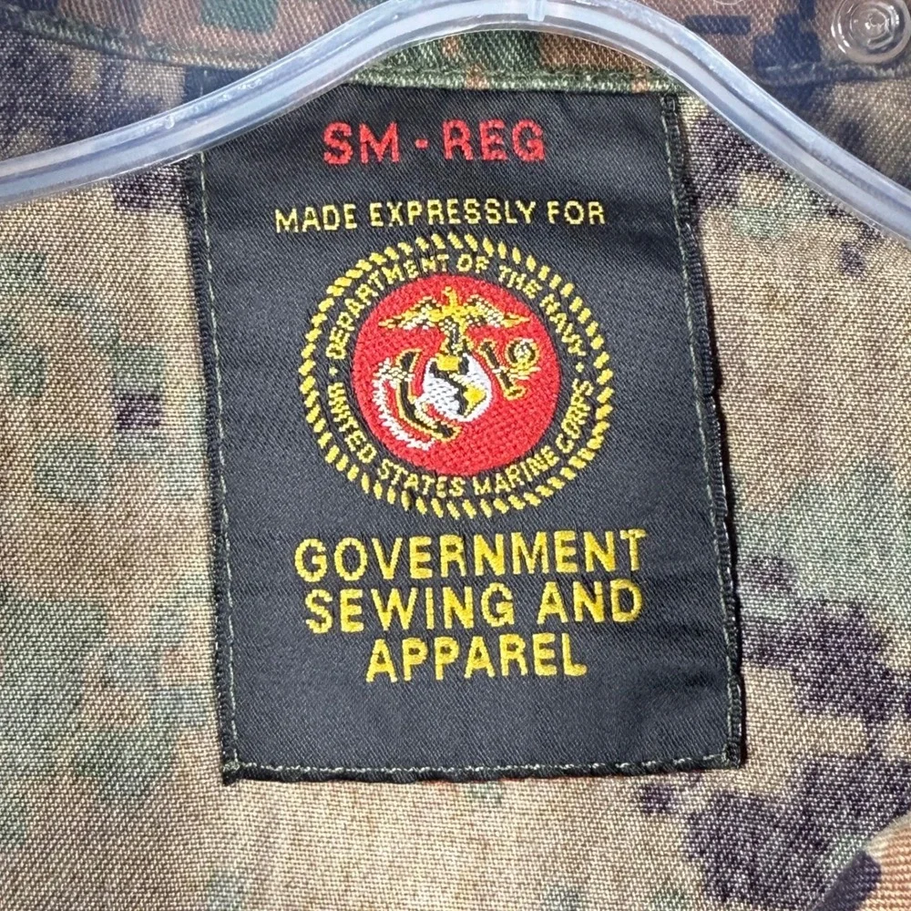 USMC MCCUU Woodland MARPAT Camo Digital Combat Uniform Blouse Jacket Small Reg